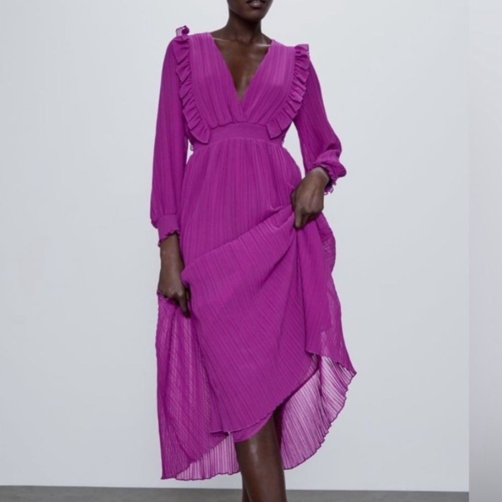 NWT ZARA Ruffle Dress